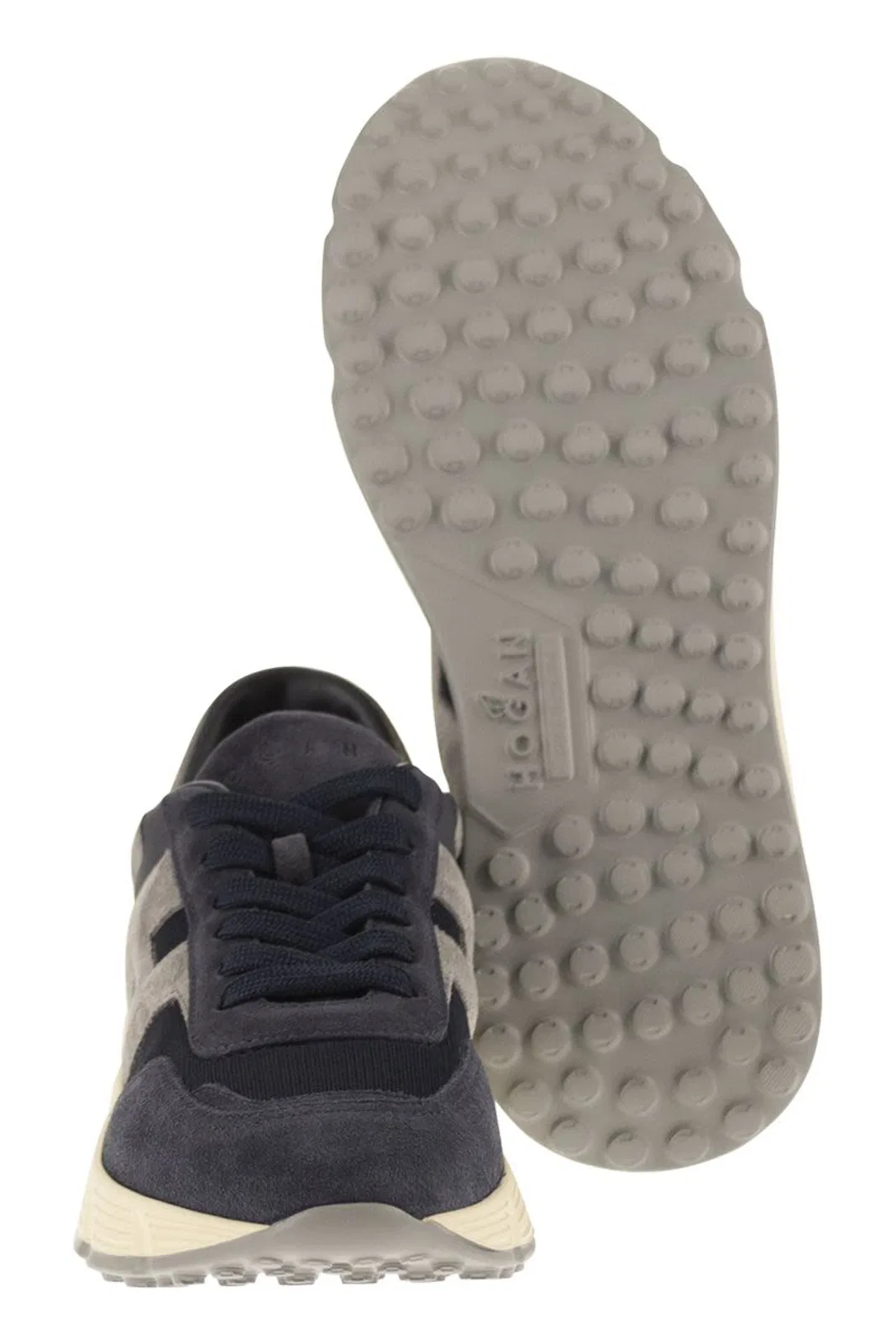Hogan Hyperlight Sneakers In Suede And Fabric