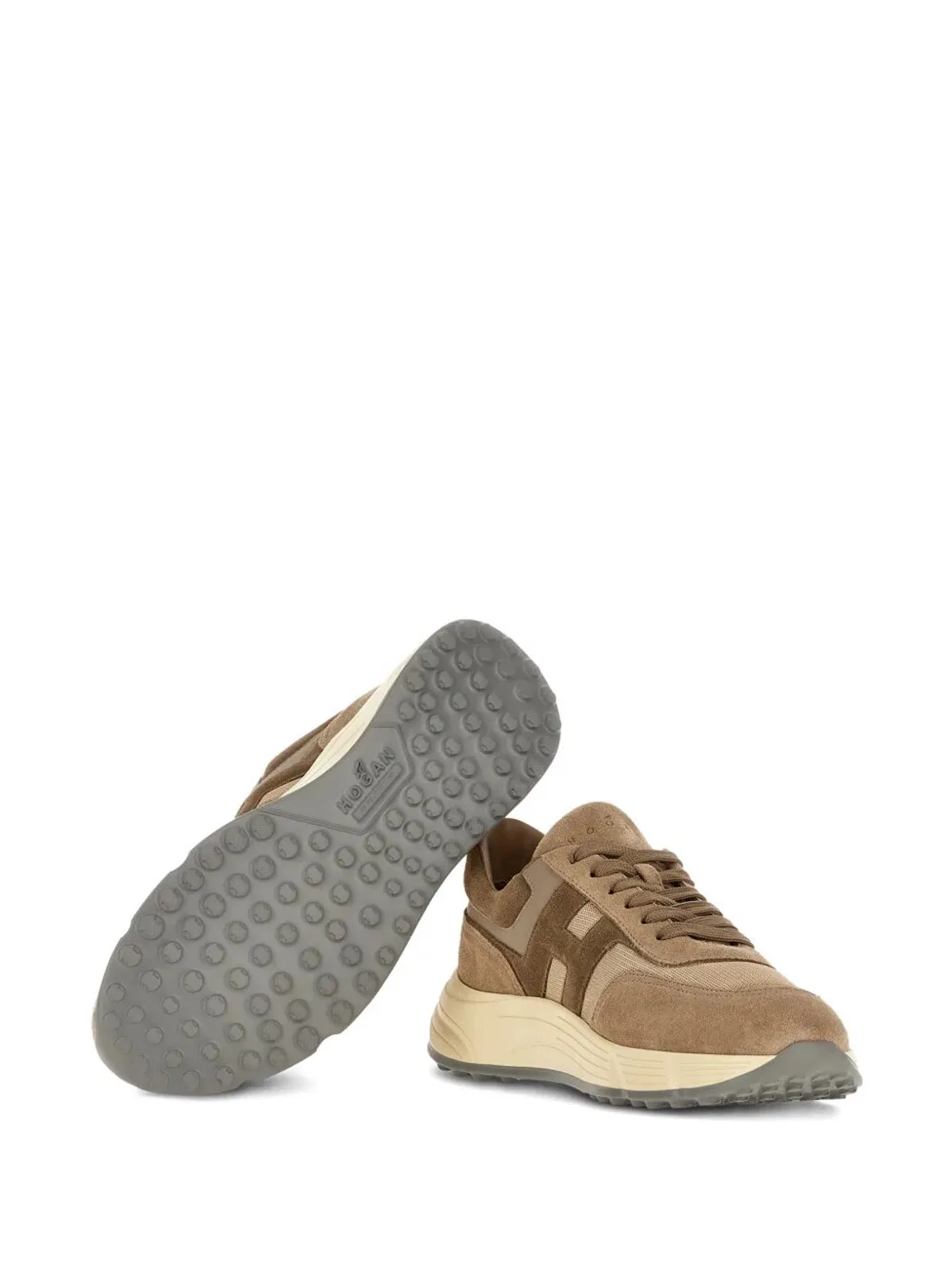 Hogan Hyperlight Sneakers In Suede And Fabric