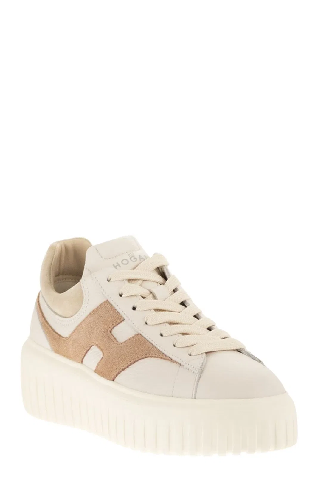 Hogan H-Stripes - Leather And Suede Trainers