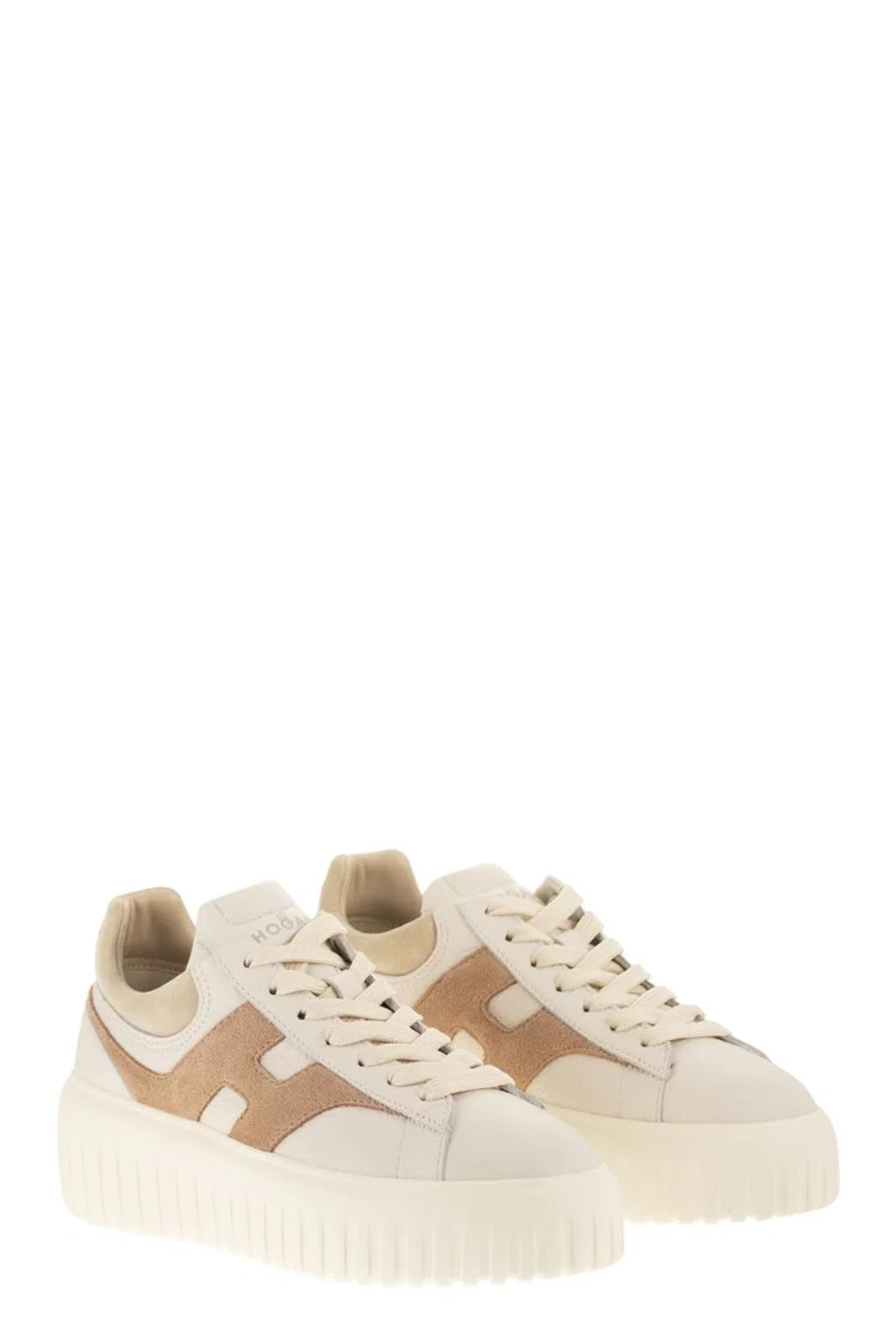 Hogan H-Stripes - Leather And Suede Trainers