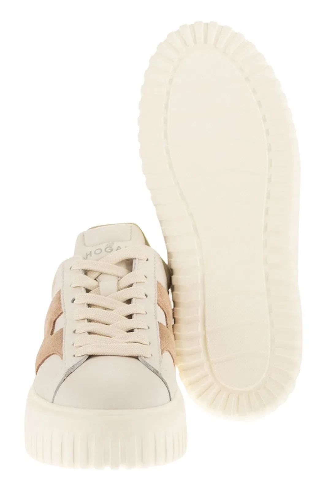 Hogan H-Stripes - Leather And Suede Trainers