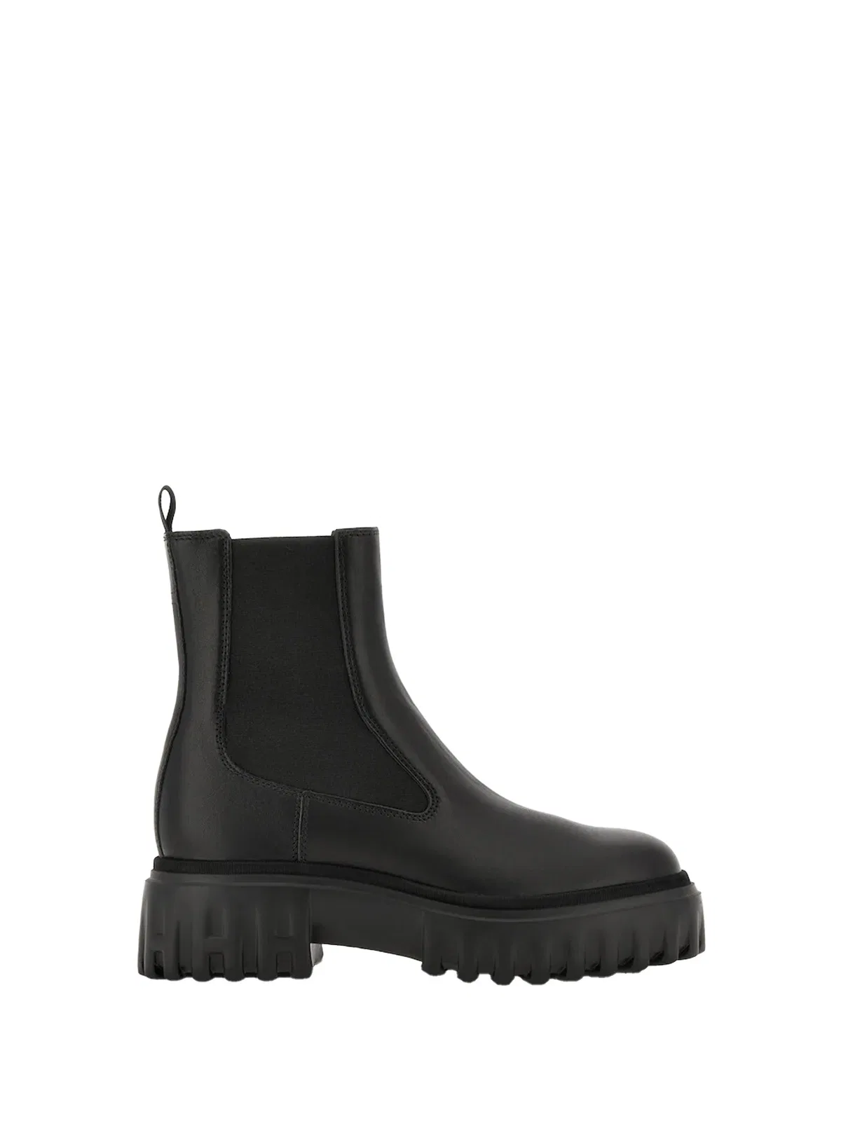 Hogan Black Leather Footwear