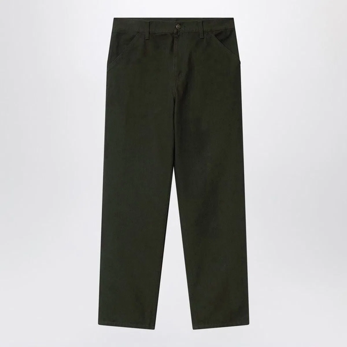 Carhartt Wip Single Knee Pant Olive In Organic Cotton