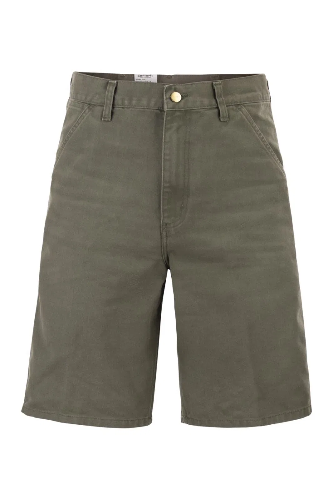 Carhartt Wip Denim Bermuda Shorts With Logo On The Ba
