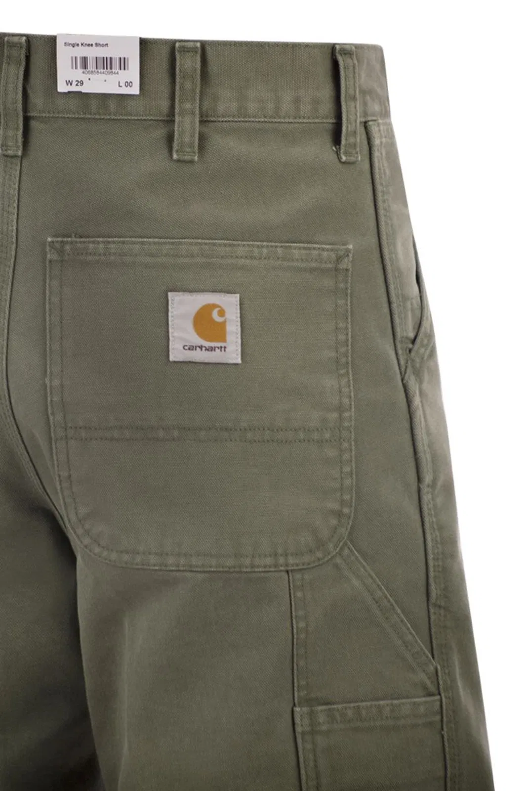 Carhartt Wip Denim Bermuda Shorts With Logo On The Ba