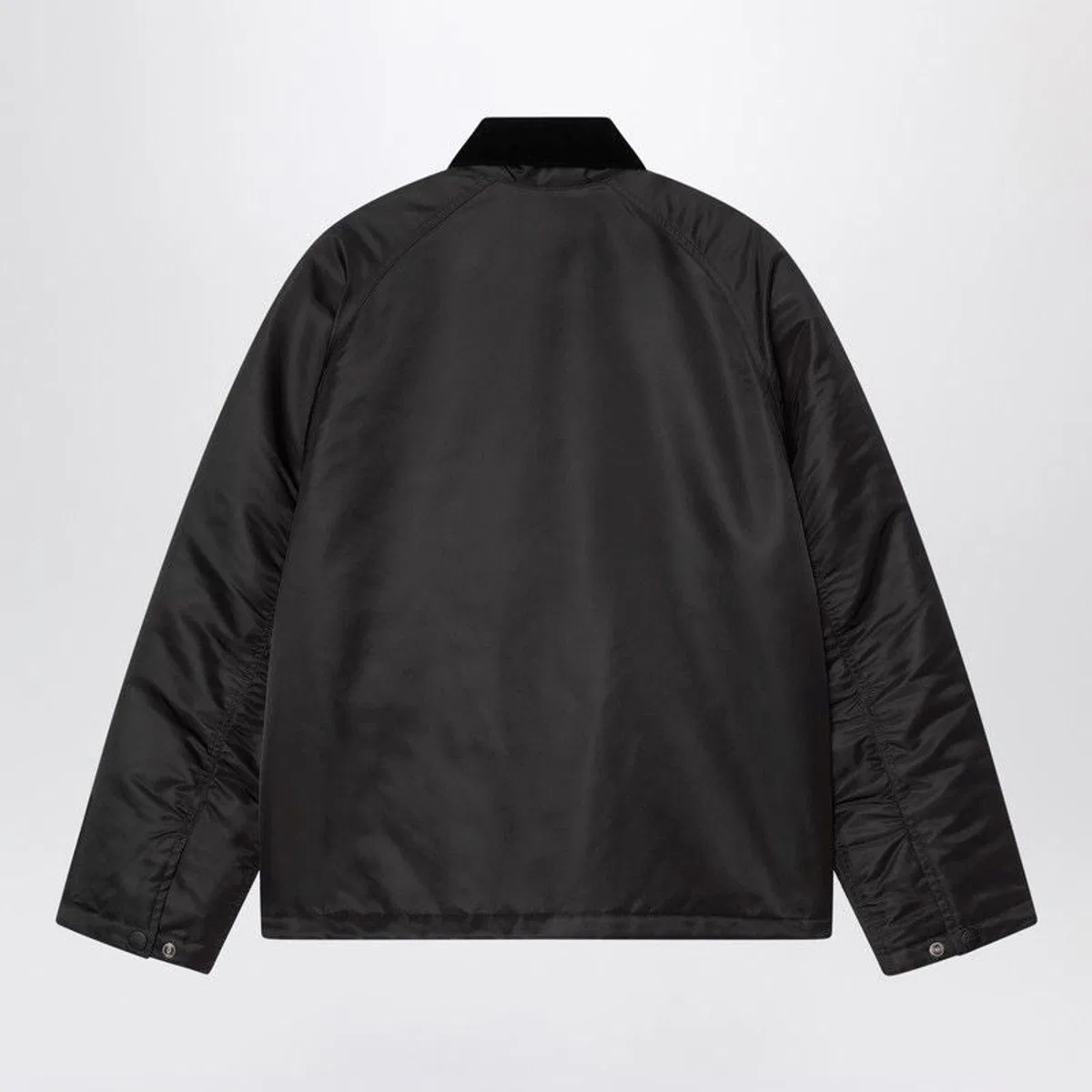 Carhartt Wip Alumni Chore Coat Jacket In Black Nylon