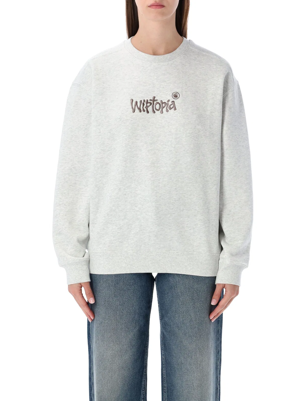Carhartt Wip Grey W’ Wiptopia Script Sweatshirt