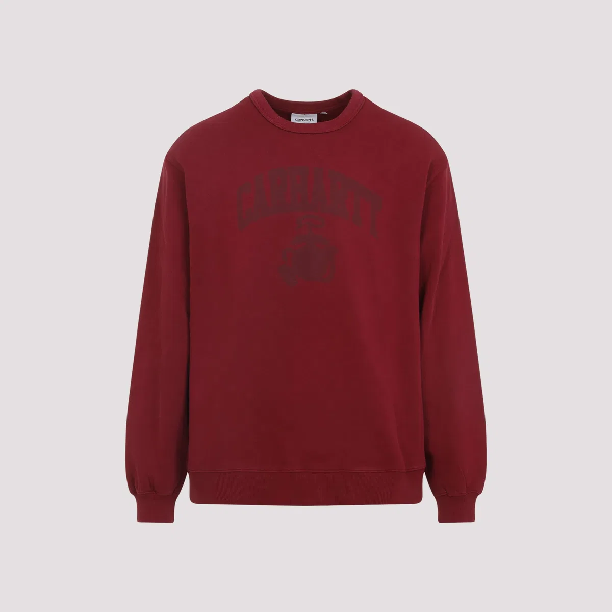 Carhartt Wip Red Faded Pond Corps Cotton Sweatshirt