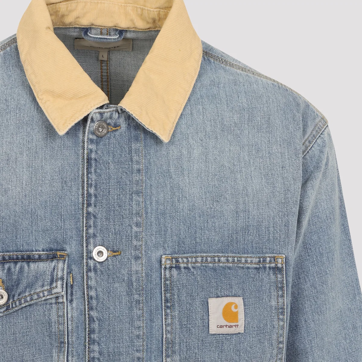Carhartt Wip Blue Dusty Cotton Warren Chore Coat