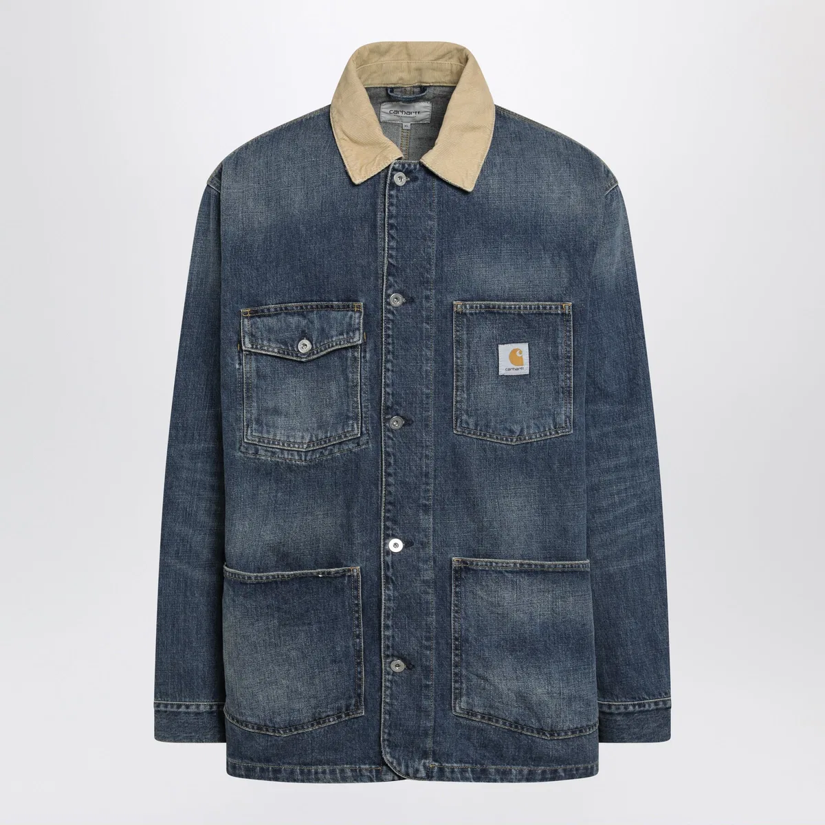 Carhartt Wip Chore Coat Warren In Heavy Cotton Denim 