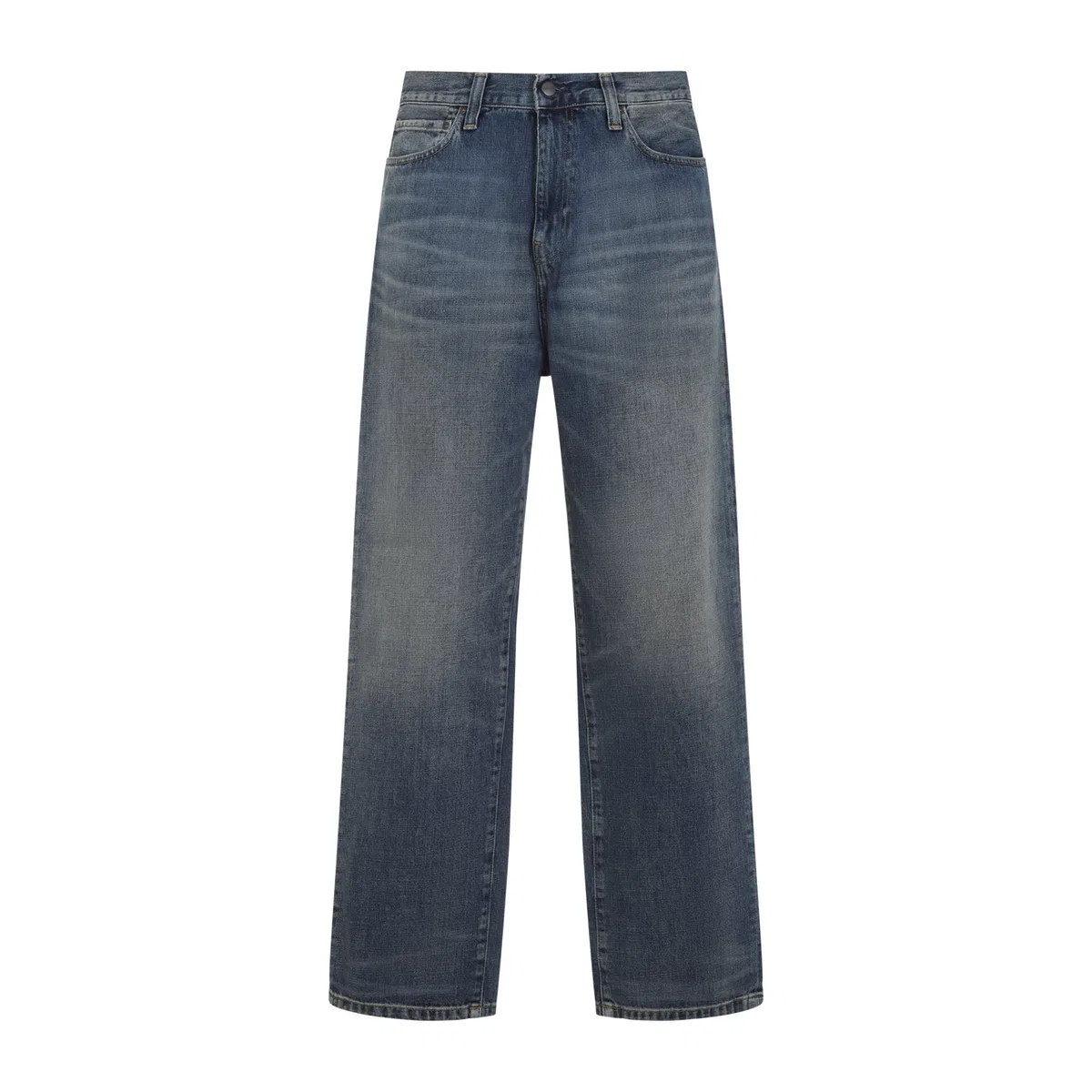 Carhartt Wip Blue Aaron Cotton Jeans