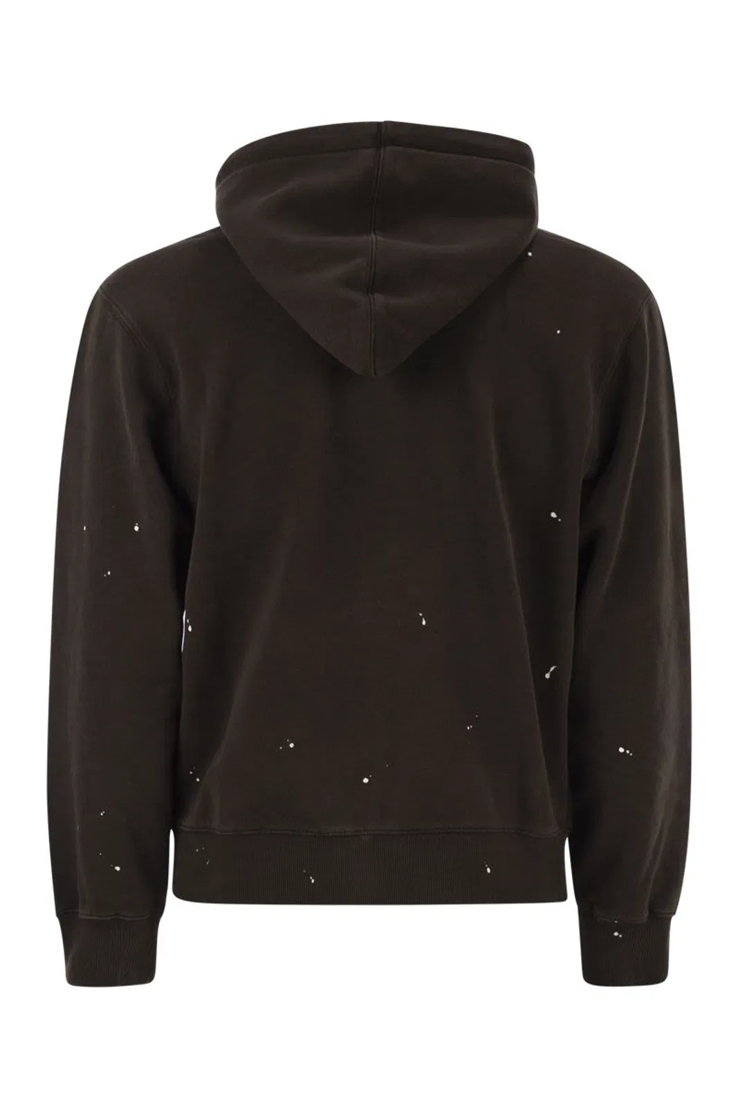 Carhartt Wip Zip-Up Hooded Sweatshirt With Paint Effe