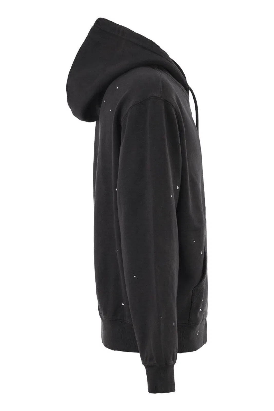 Carhartt Wip Zip-Up Hooded Sweatshirt With Paint Effe