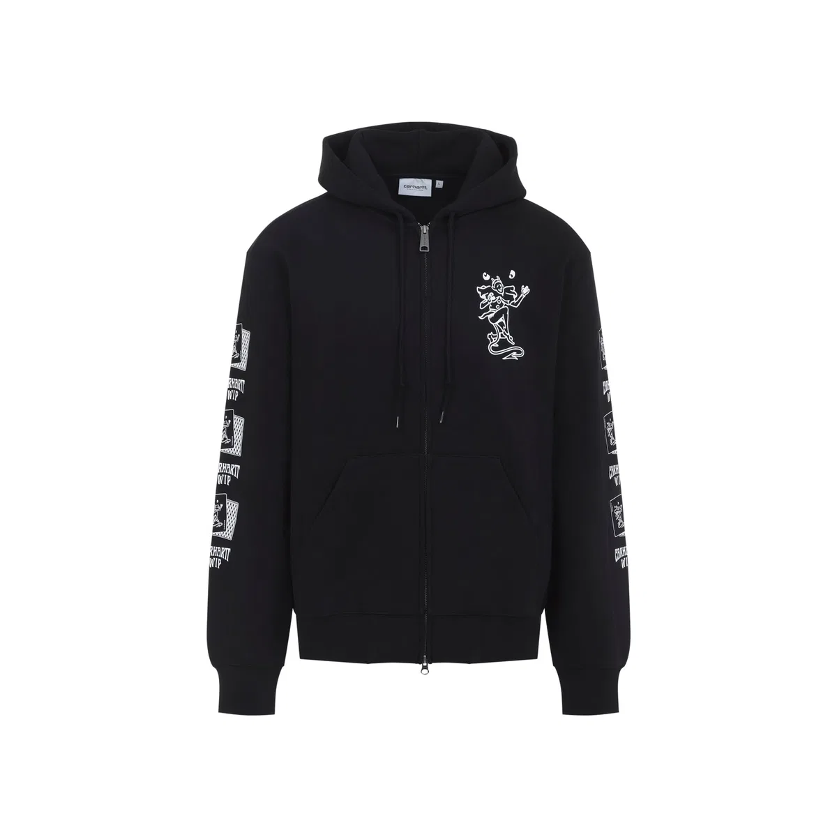 Carhartt Wip Black Hooded Playing Cards Jacket
