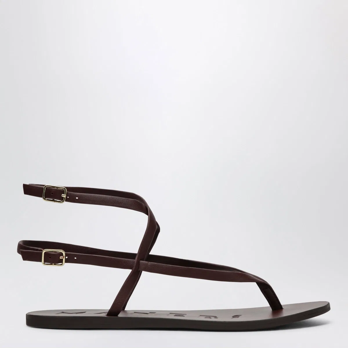 Manebí Burgundy Thong Sandals