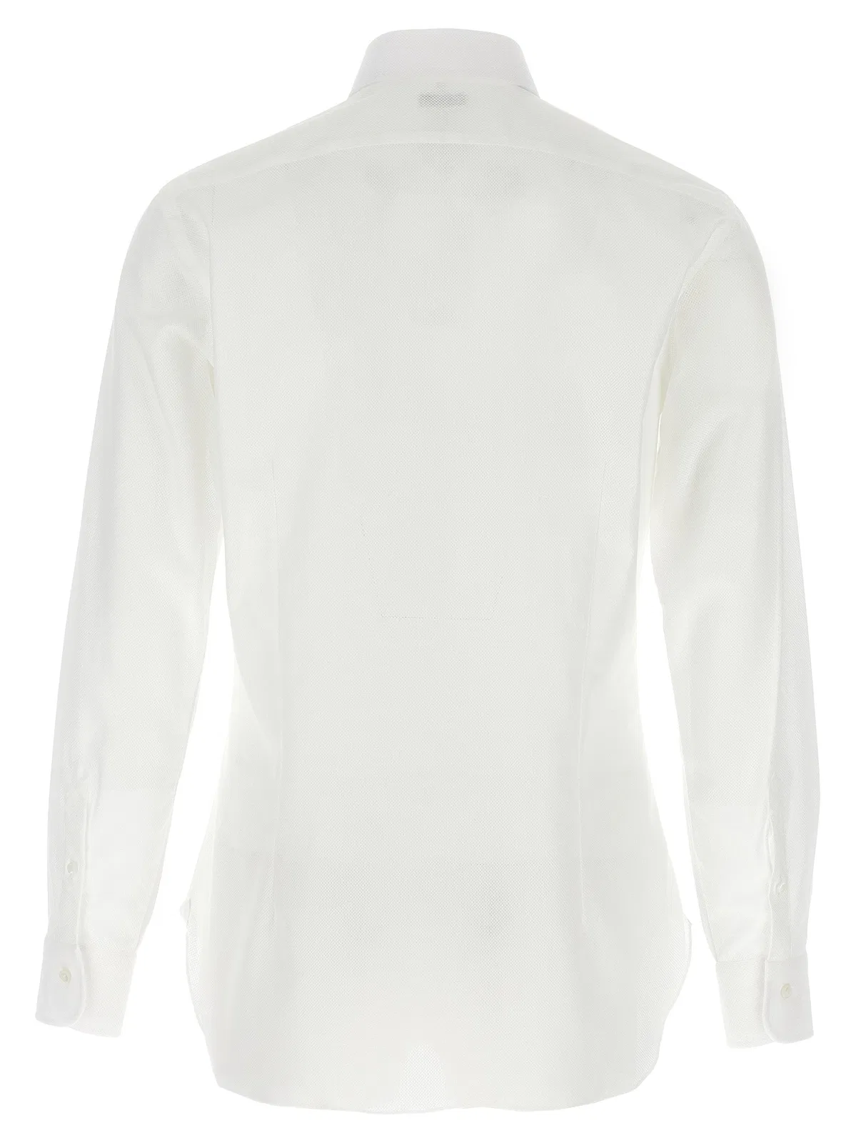 Barba Honeycomb Cotton Shirt
