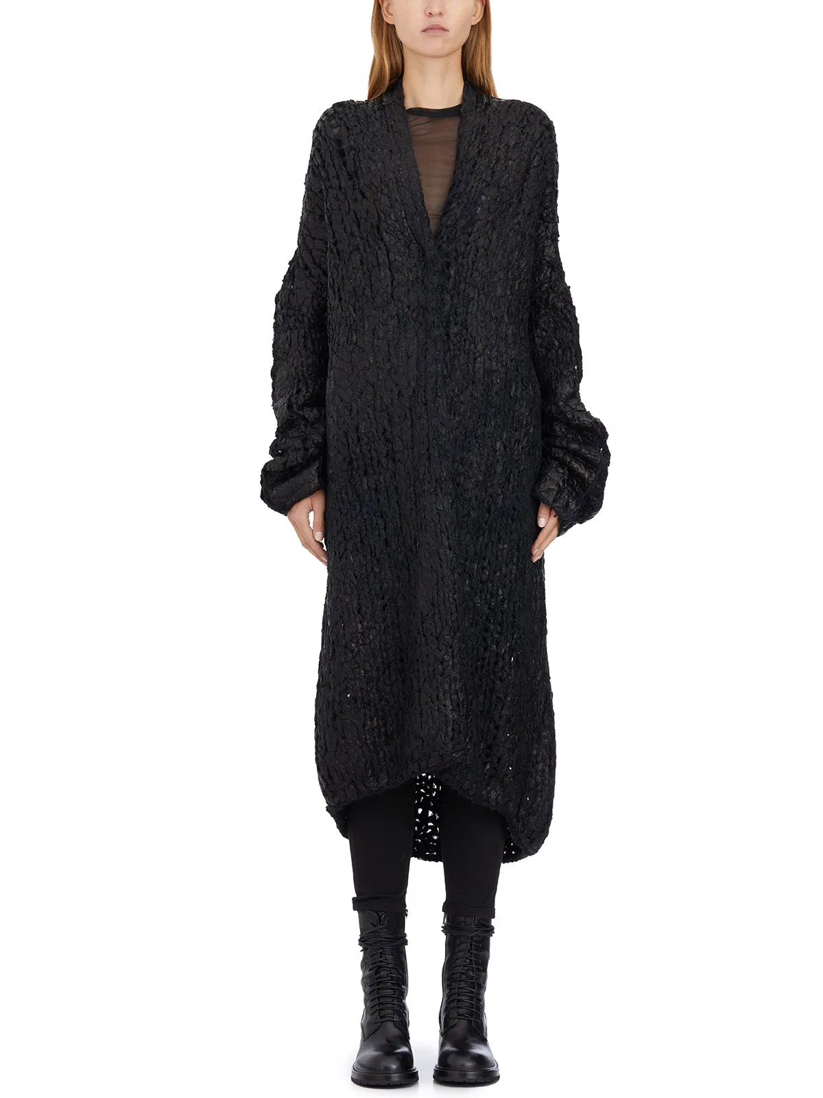 Totally.H Cardigan Lungo Laminato