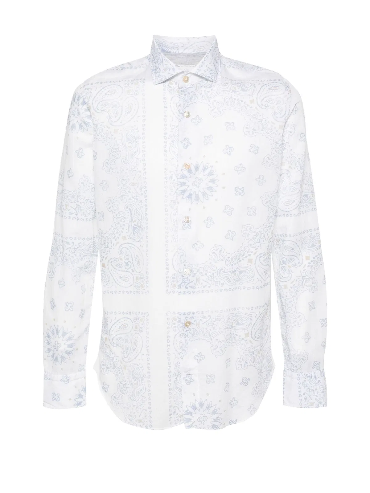 Eleventy Patterned Long-Sleeved Shirt