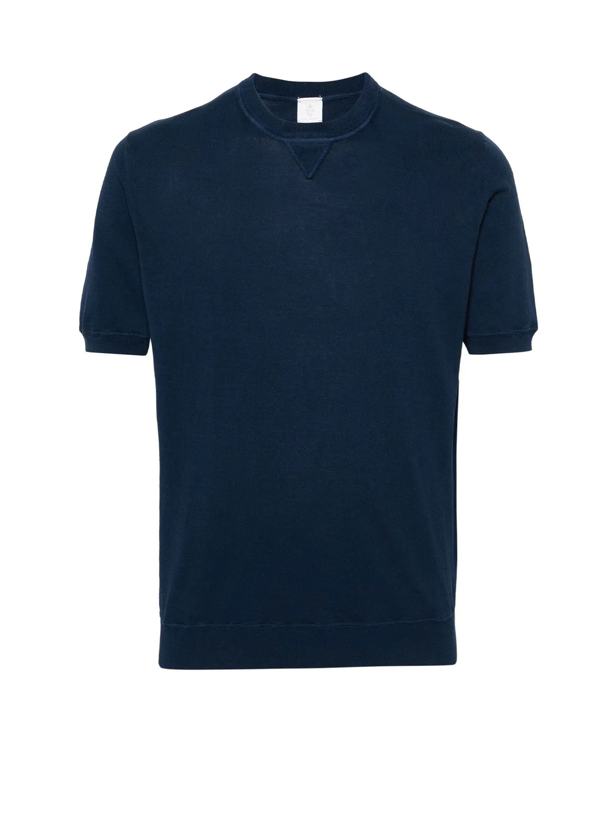Eleventy Blue Crew-Neck T-Shirt