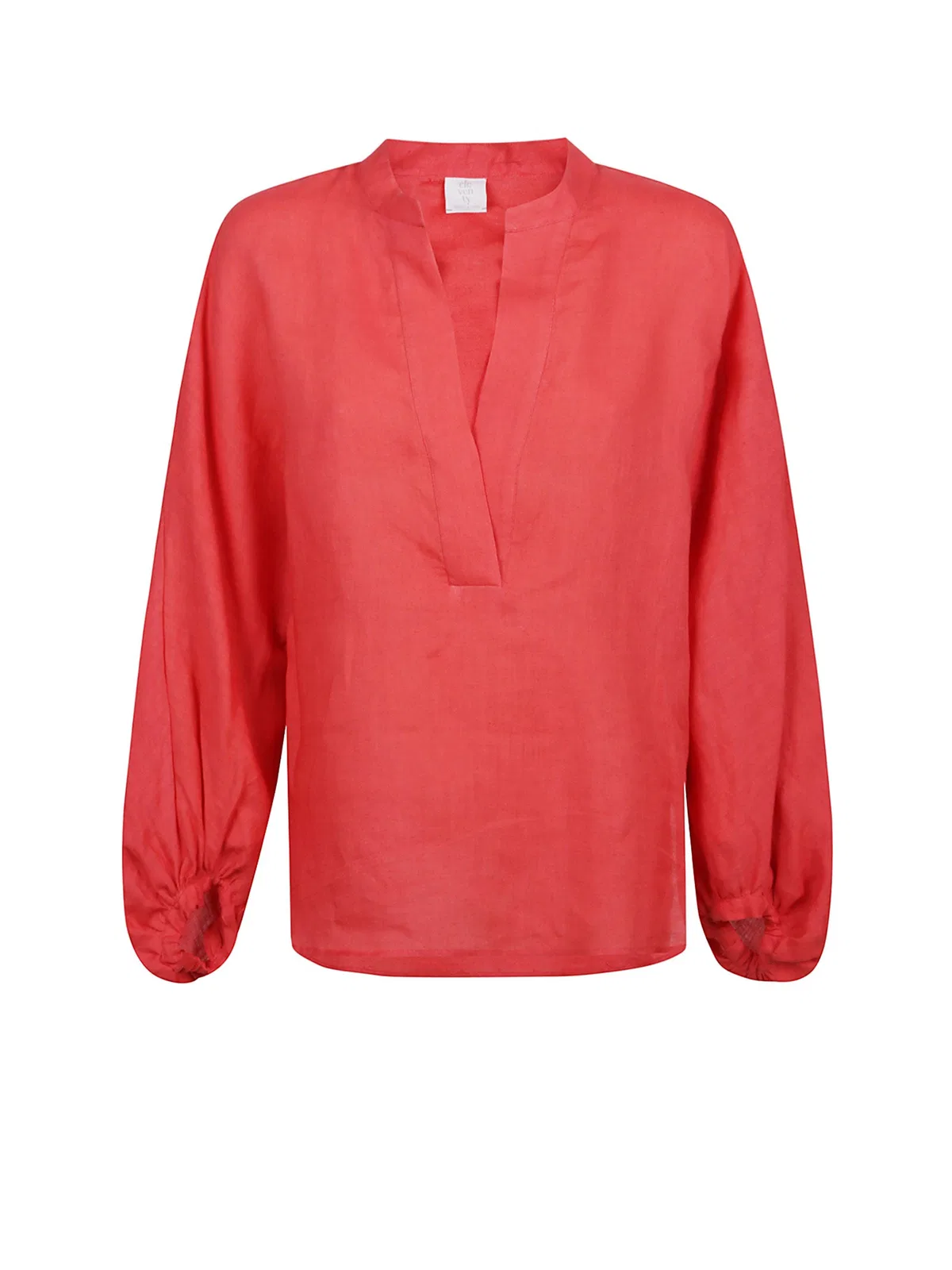 Eleventy Coral Linen Shirt