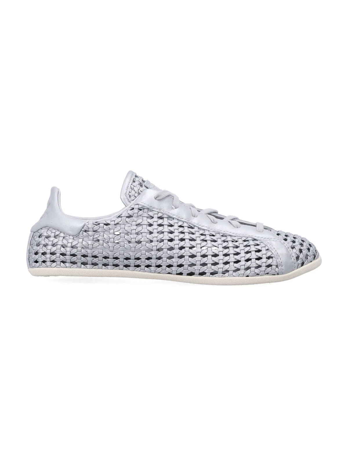 Adidas Originals Silver Perforated Stan Smith Lo Pro Snea