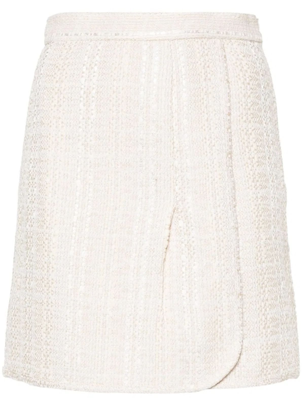 IRO Cotton Blend Wrapped Skirt