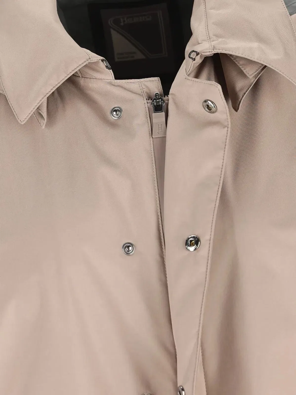 Herno Taupe Polyester Coat