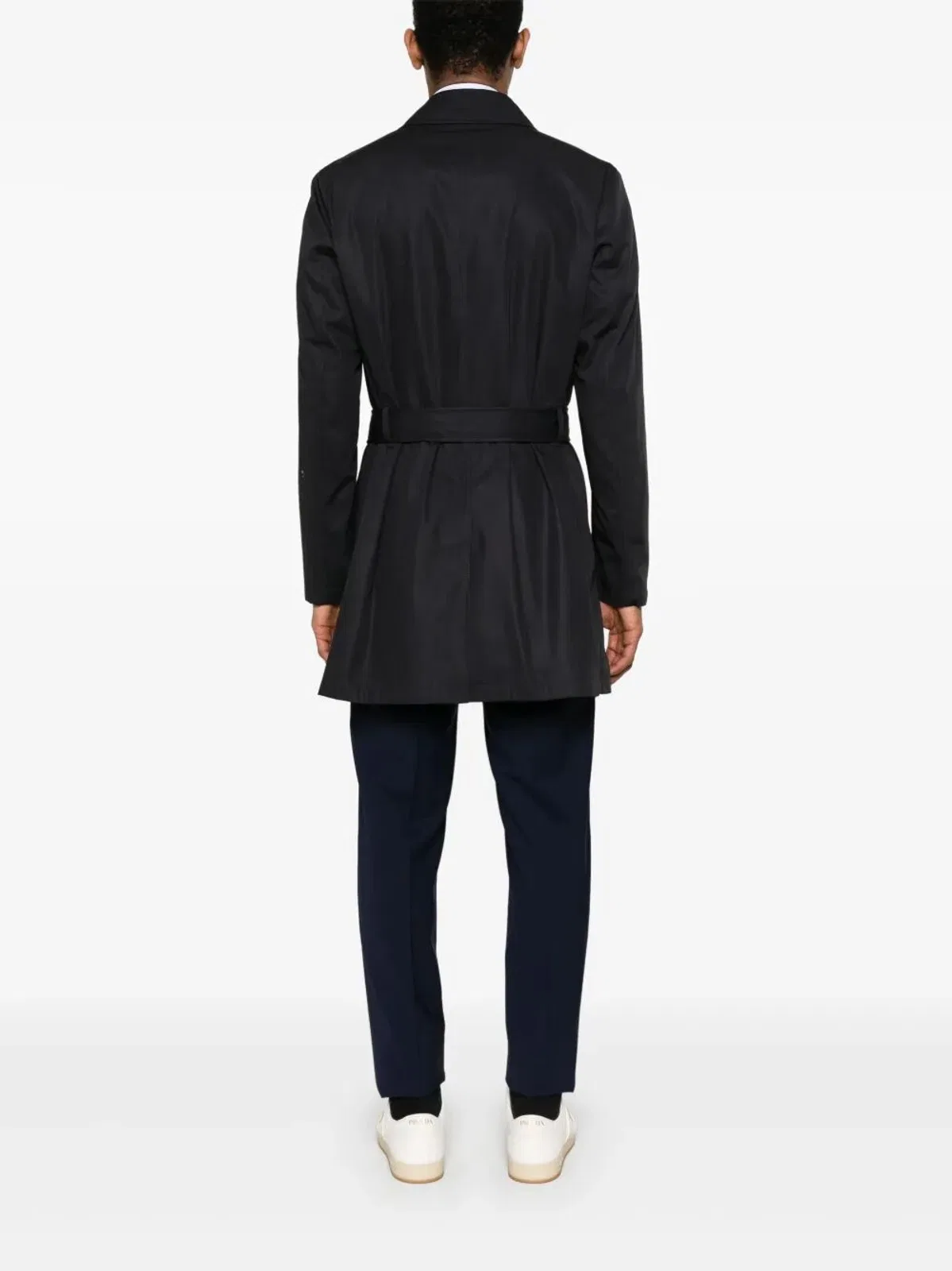 Herno Double Breasted Trench Coat In Dean