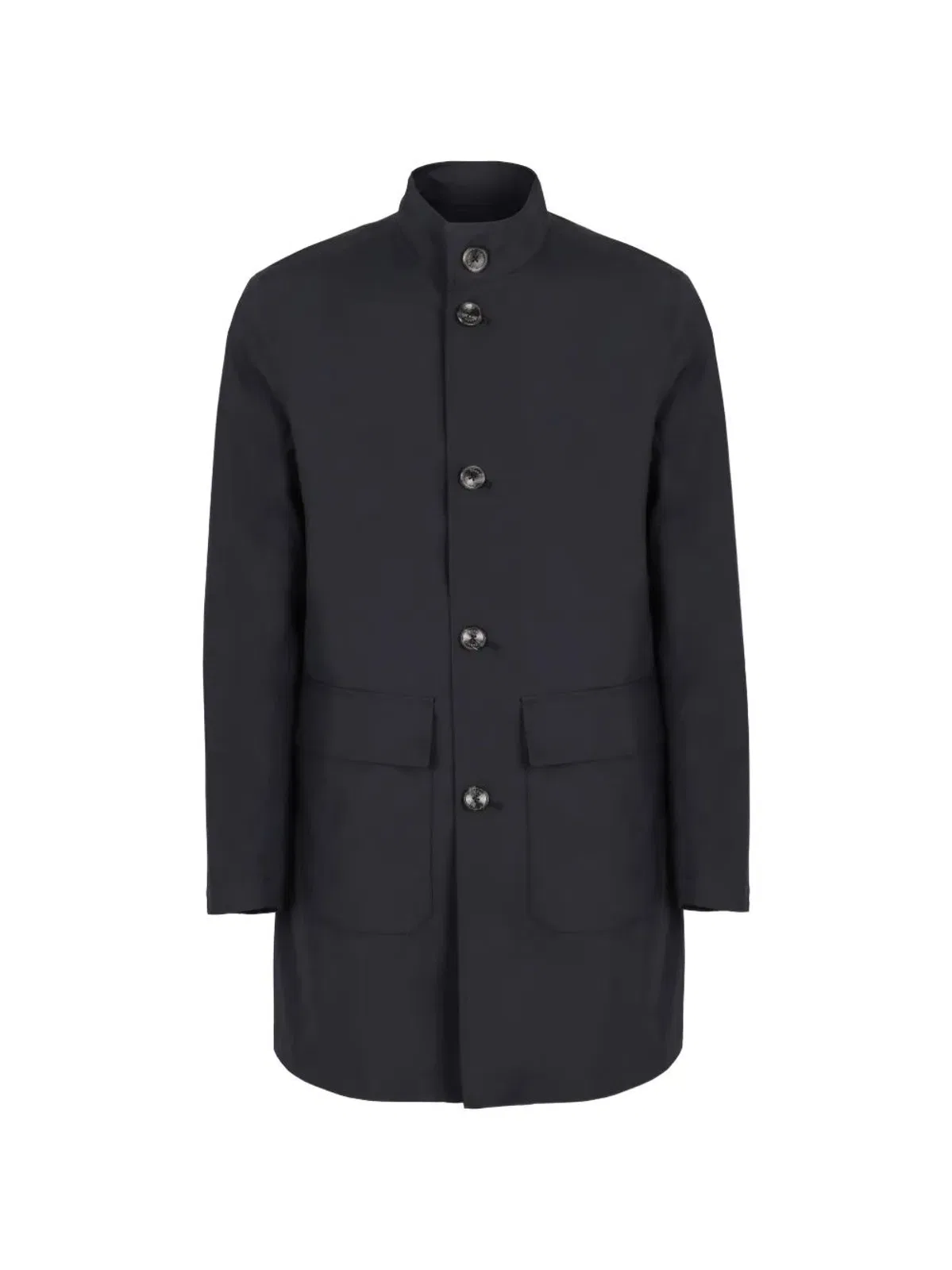 Herno Blue Camel Polyester Raincoat