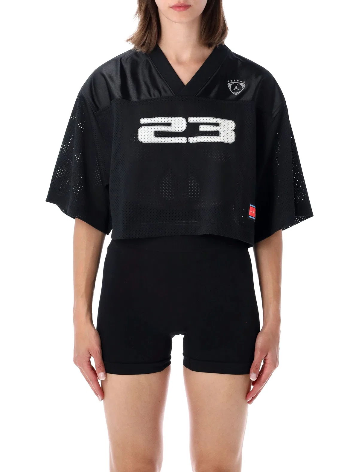 Air Jordan Nike Jordan Brooklyn Cropped Mesh Jersey