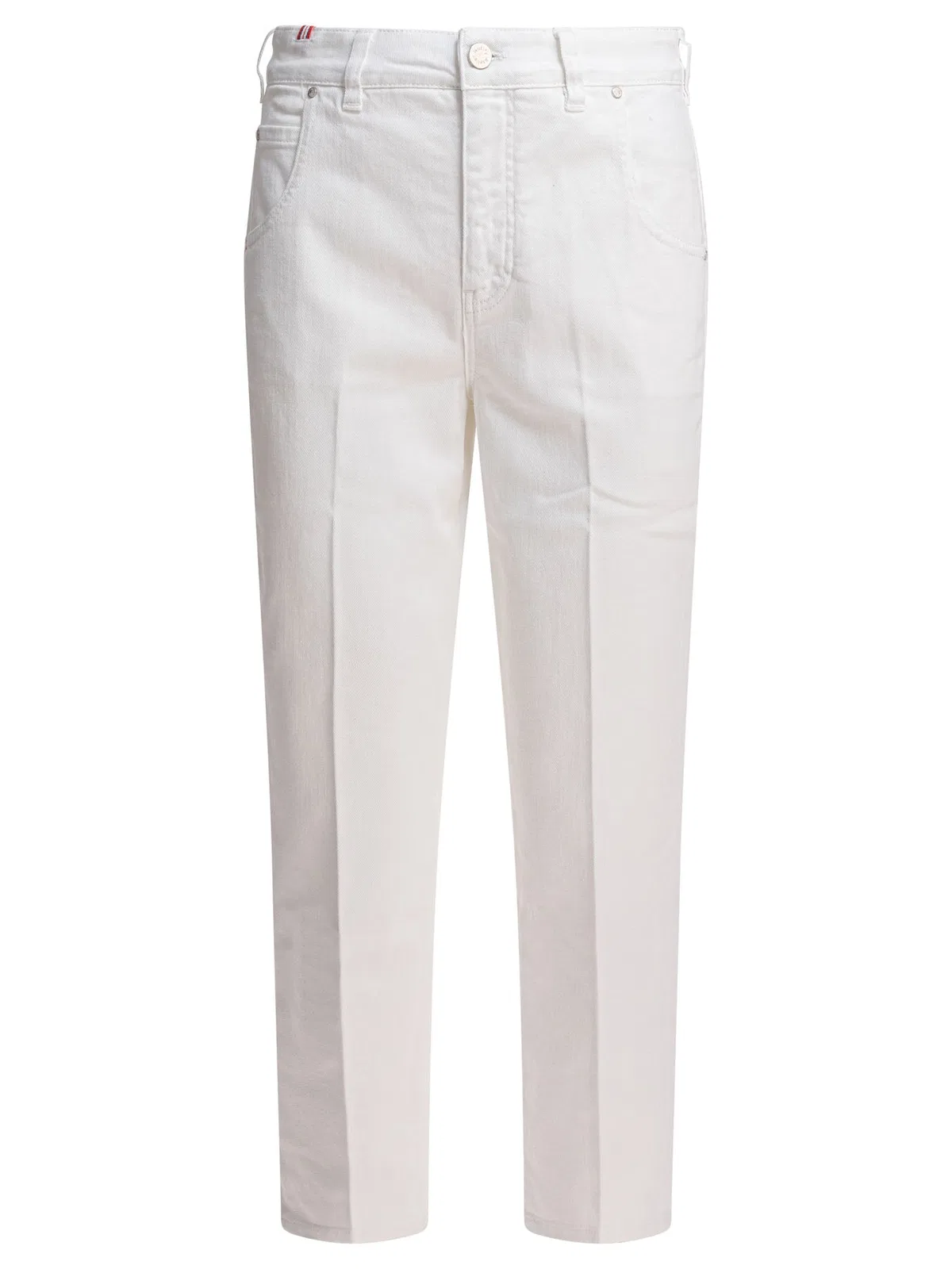 Ines De La Fressange White Elastane Jeans
