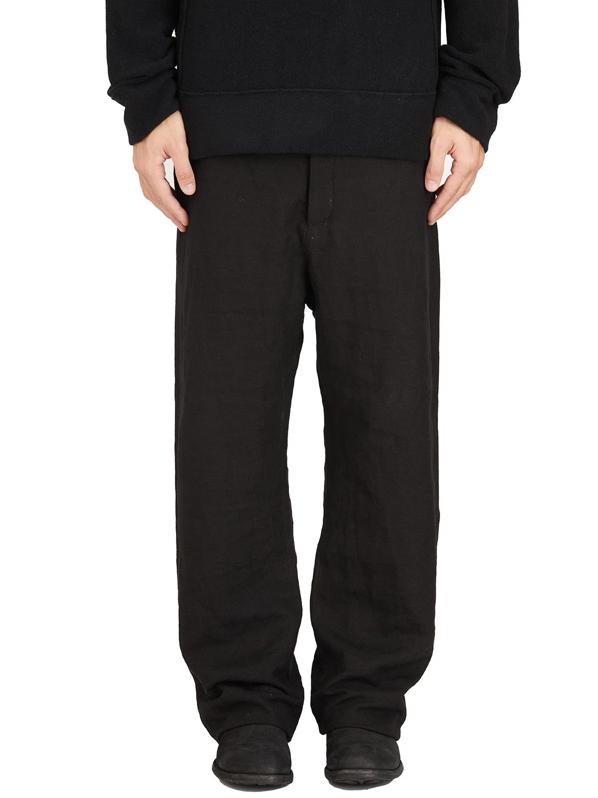 Poeme Bohemien Pantalone Large Fit Con Cavallo Basso