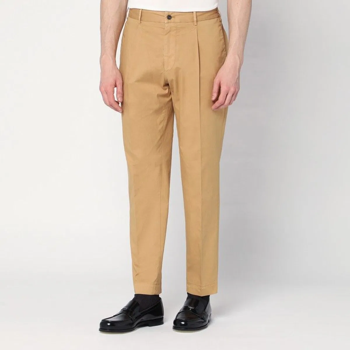 Santaniello Beige Cotton Trousers
