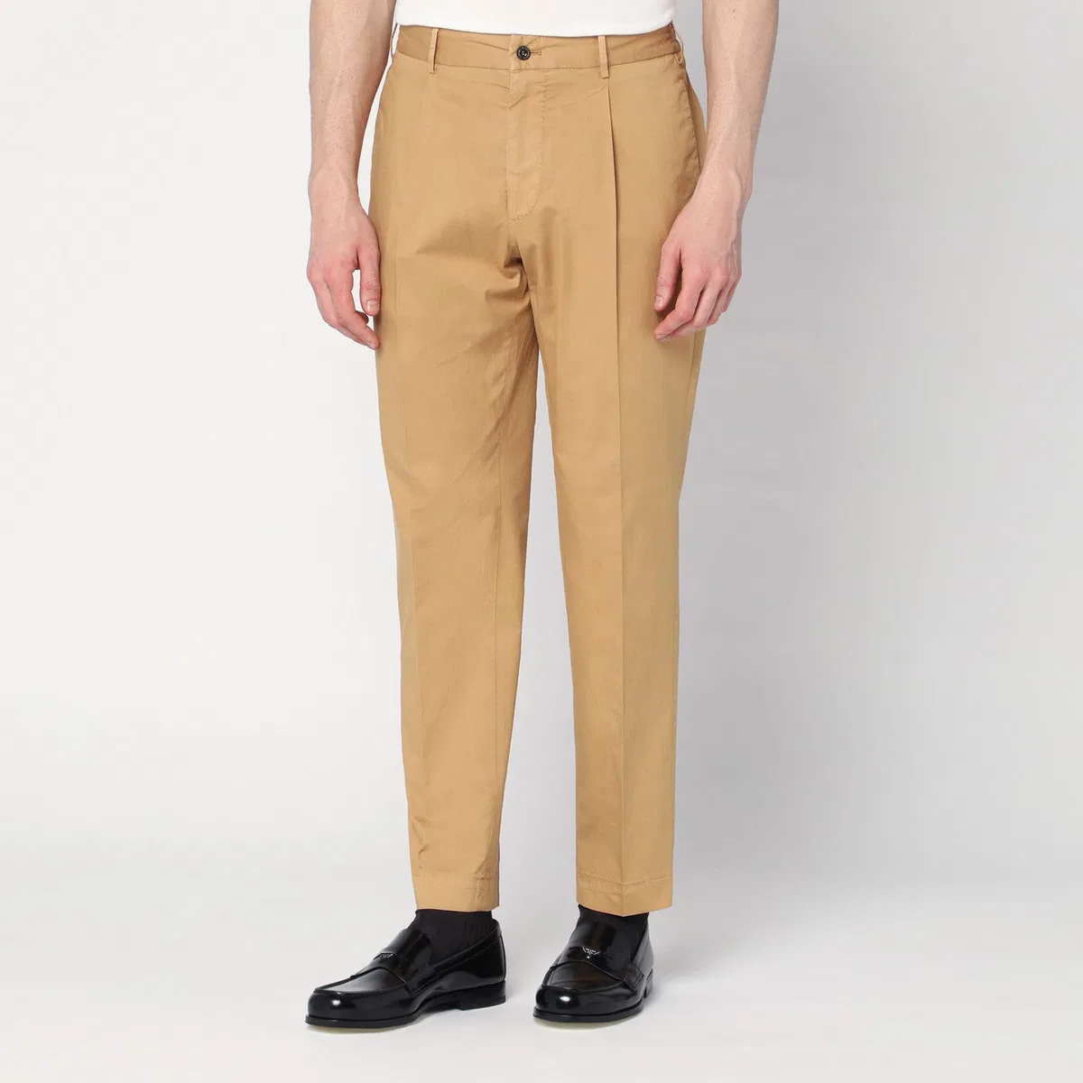 Santaniello Beige Cotton Trousers