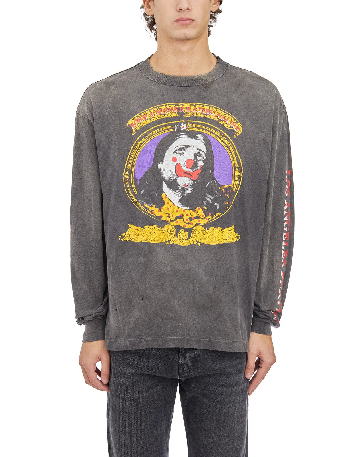Saint Mxxxxxx L/S T-Shirt In Born Saint Cotton