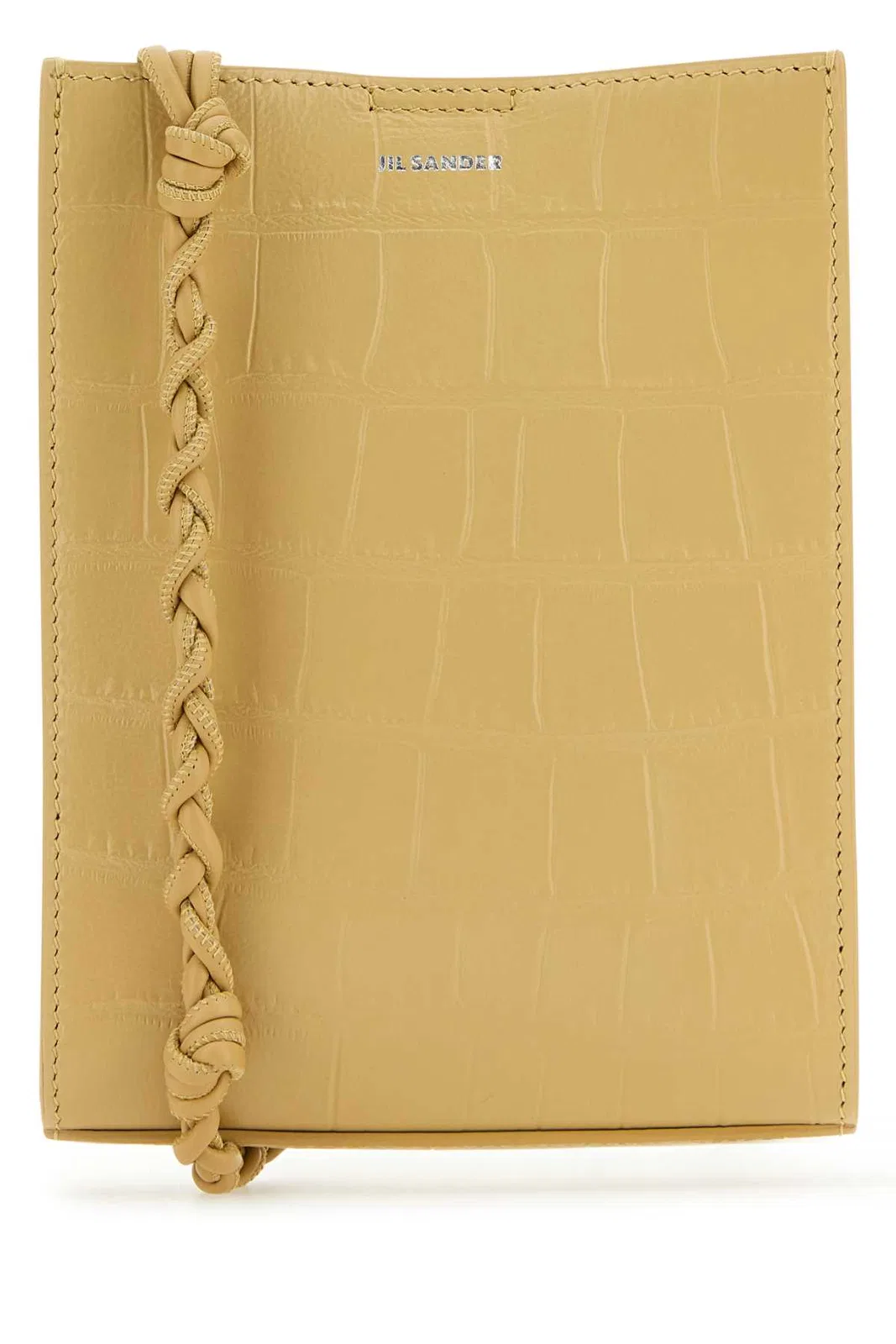 Jil Sander Beige Leather Small Tangle Shoulder Bag