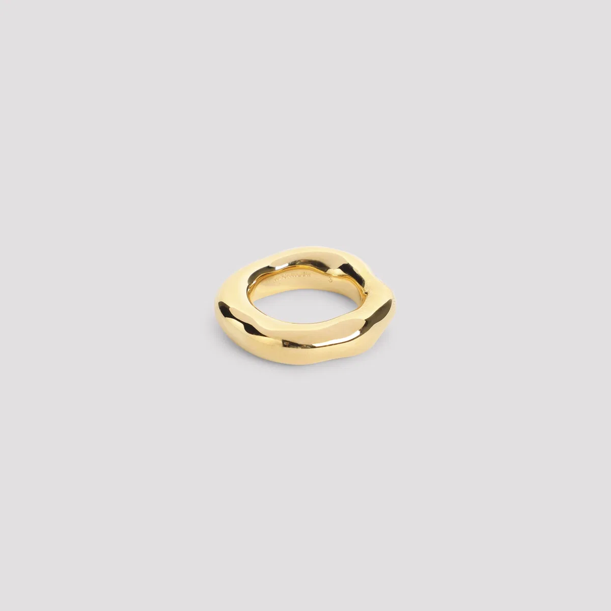 Jil Sander Gold Brass Ring