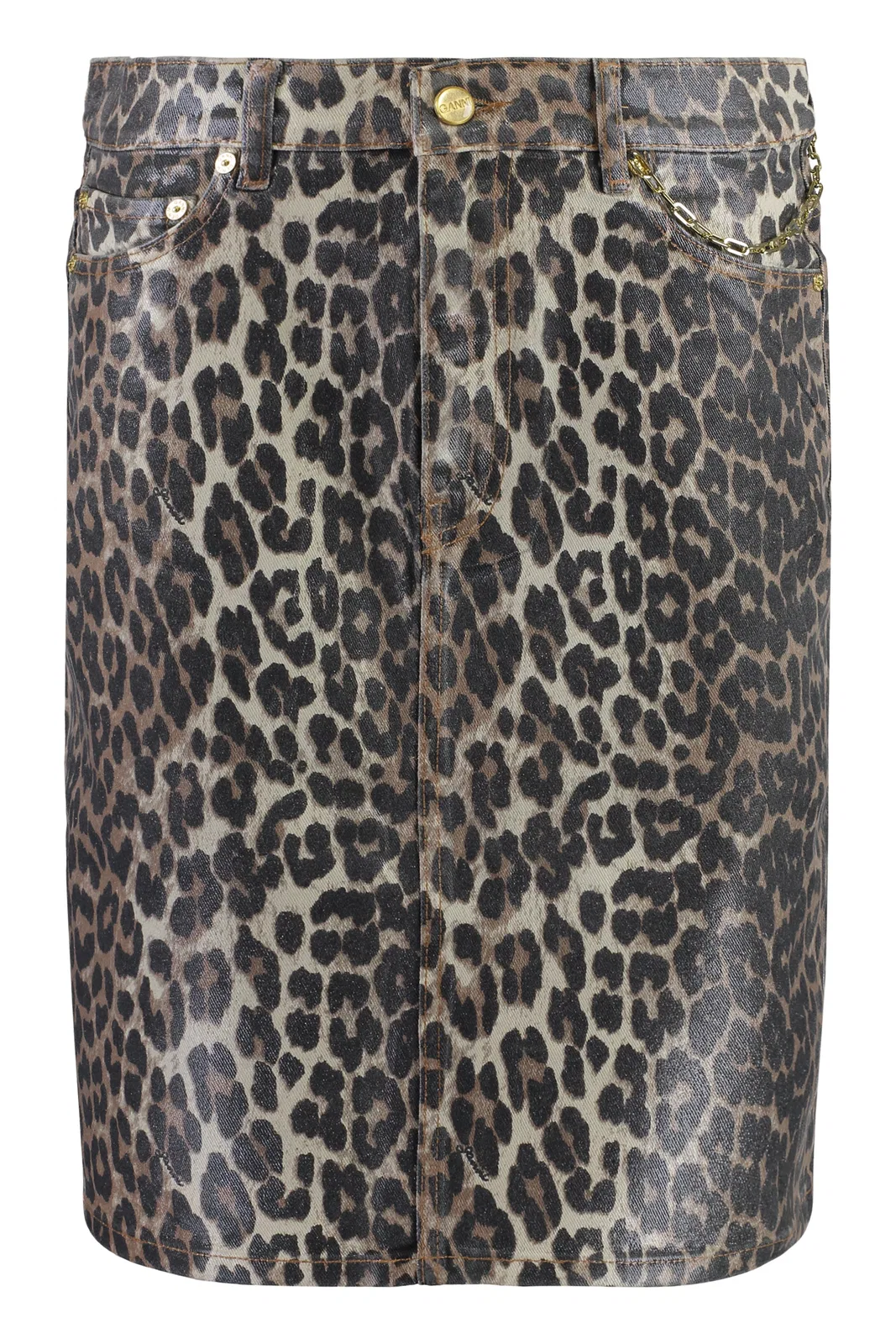 Ganni Cotton Mini-Skirt