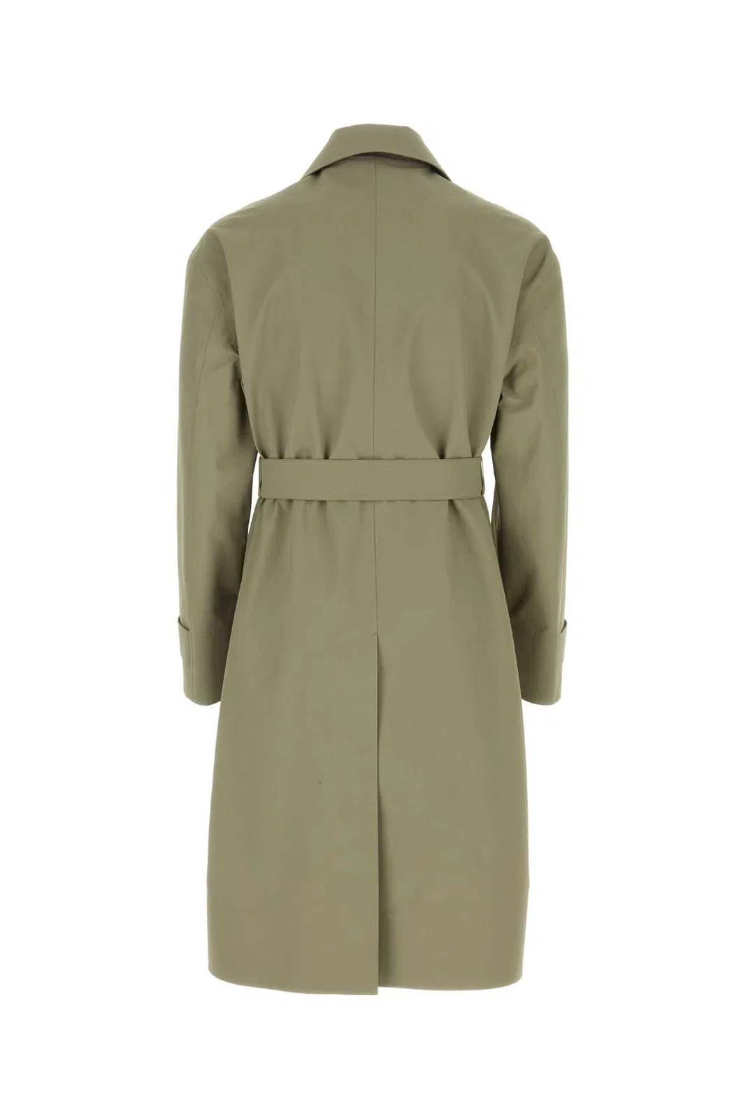 Jil Sander Army Green Cotton Trench Coat