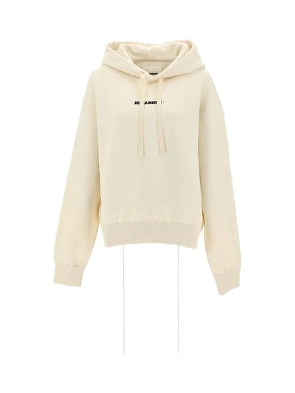 Jil Sander Ivory Cotton Oversize Sweatshirt