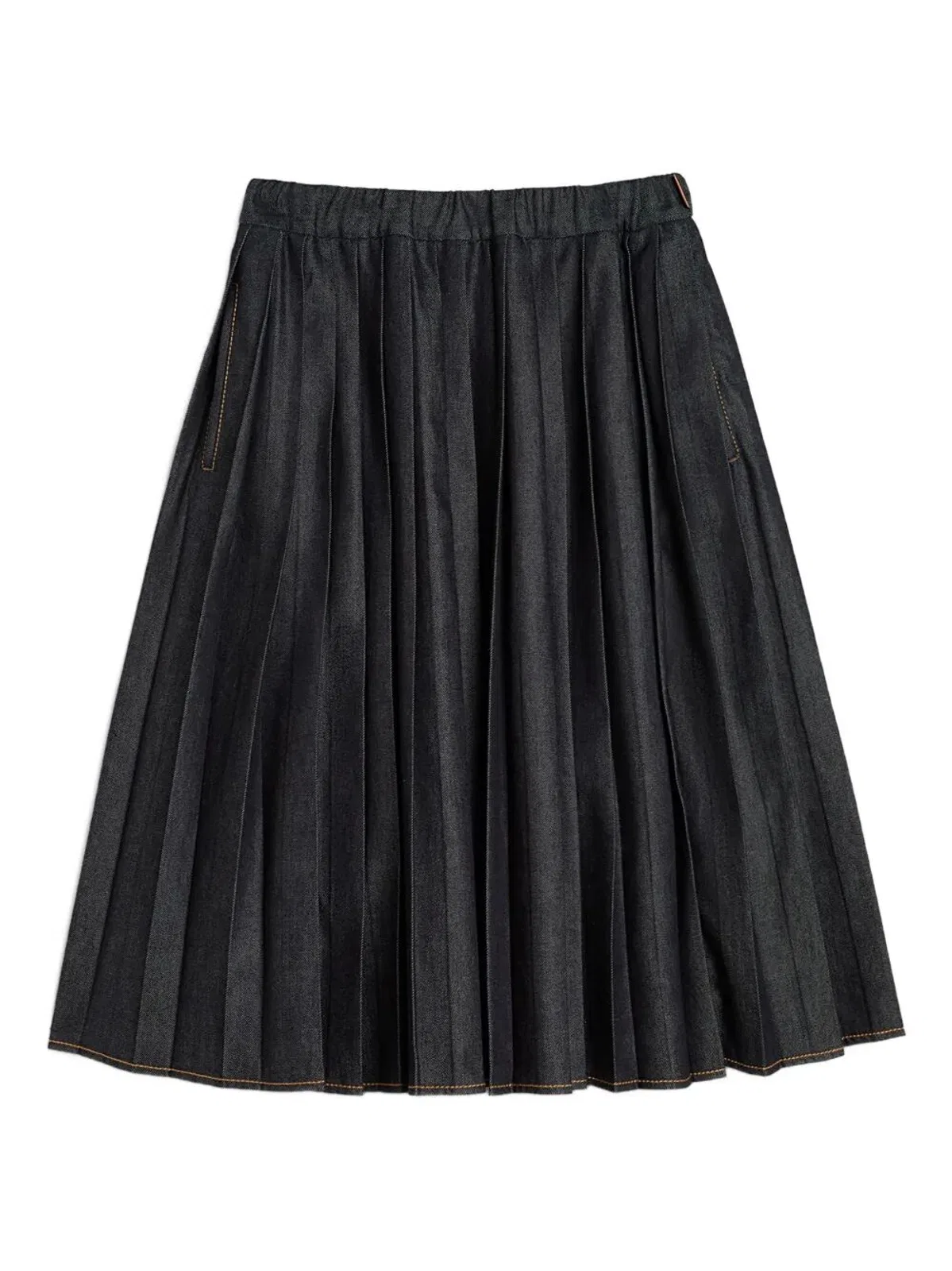 Jil Sander Denim Midi Round Skirt