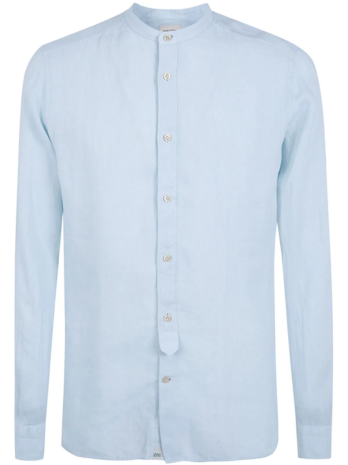 Tintoria Mattei Linen Shirt With A Mandarin Collar