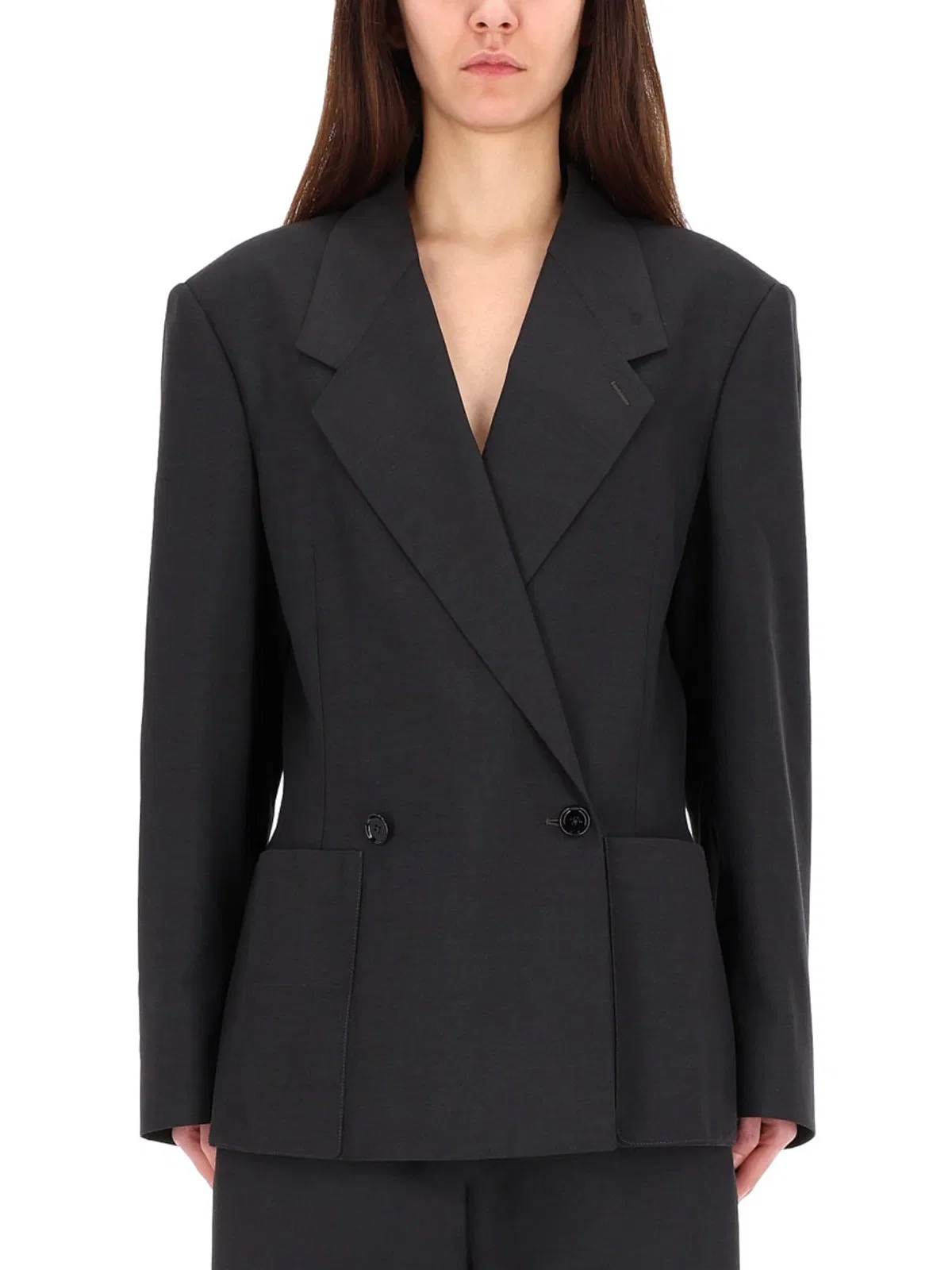 Lemaire Grey Wool Blend Jacket