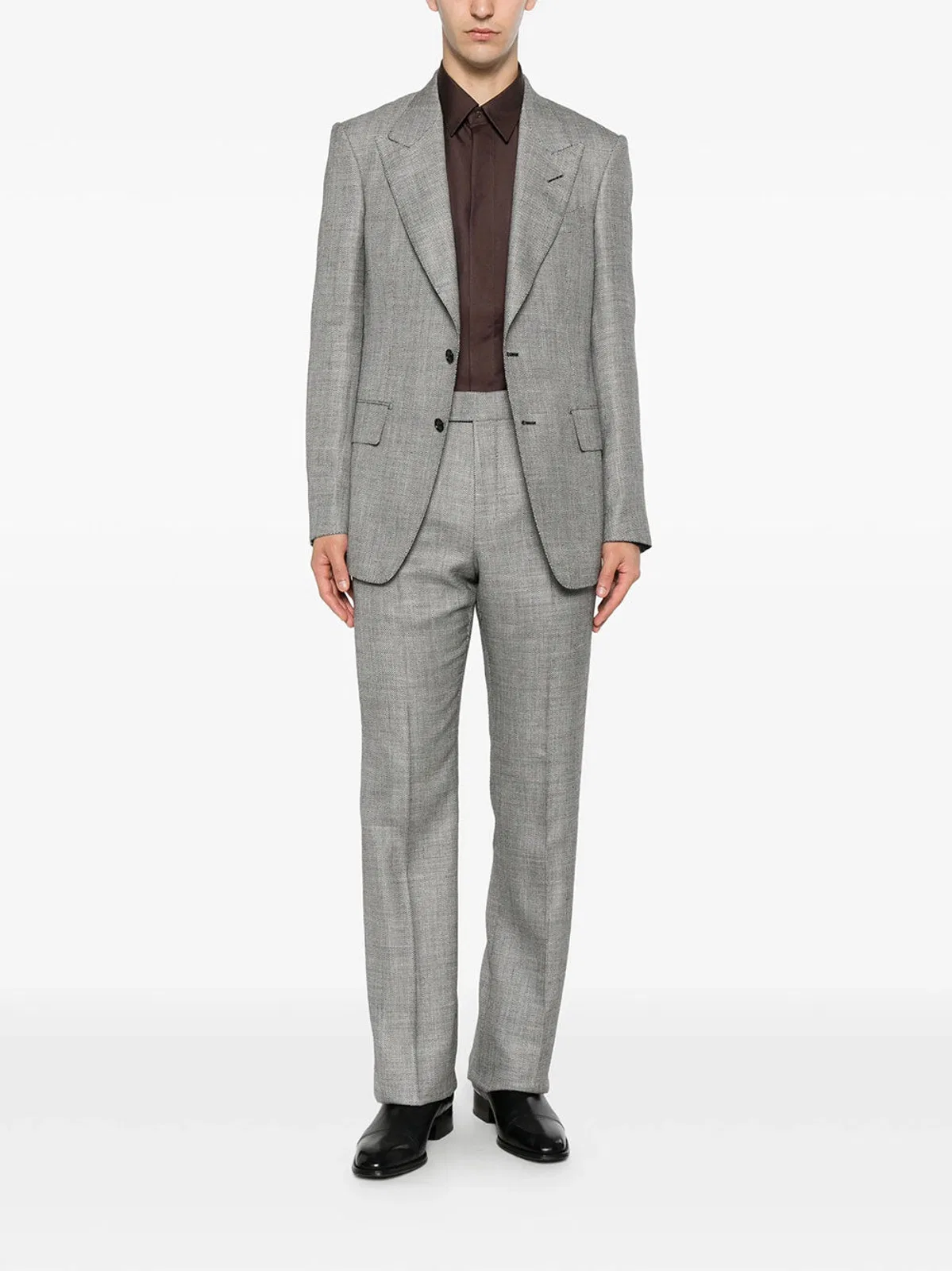 Tom Ford Herringbone-Pattern Wool Blend Blazer