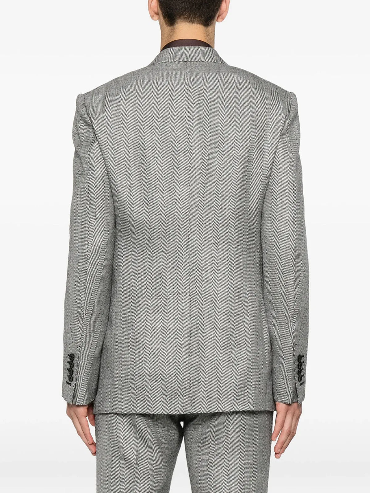 Tom Ford Herringbone-Pattern Wool Blend Blazer