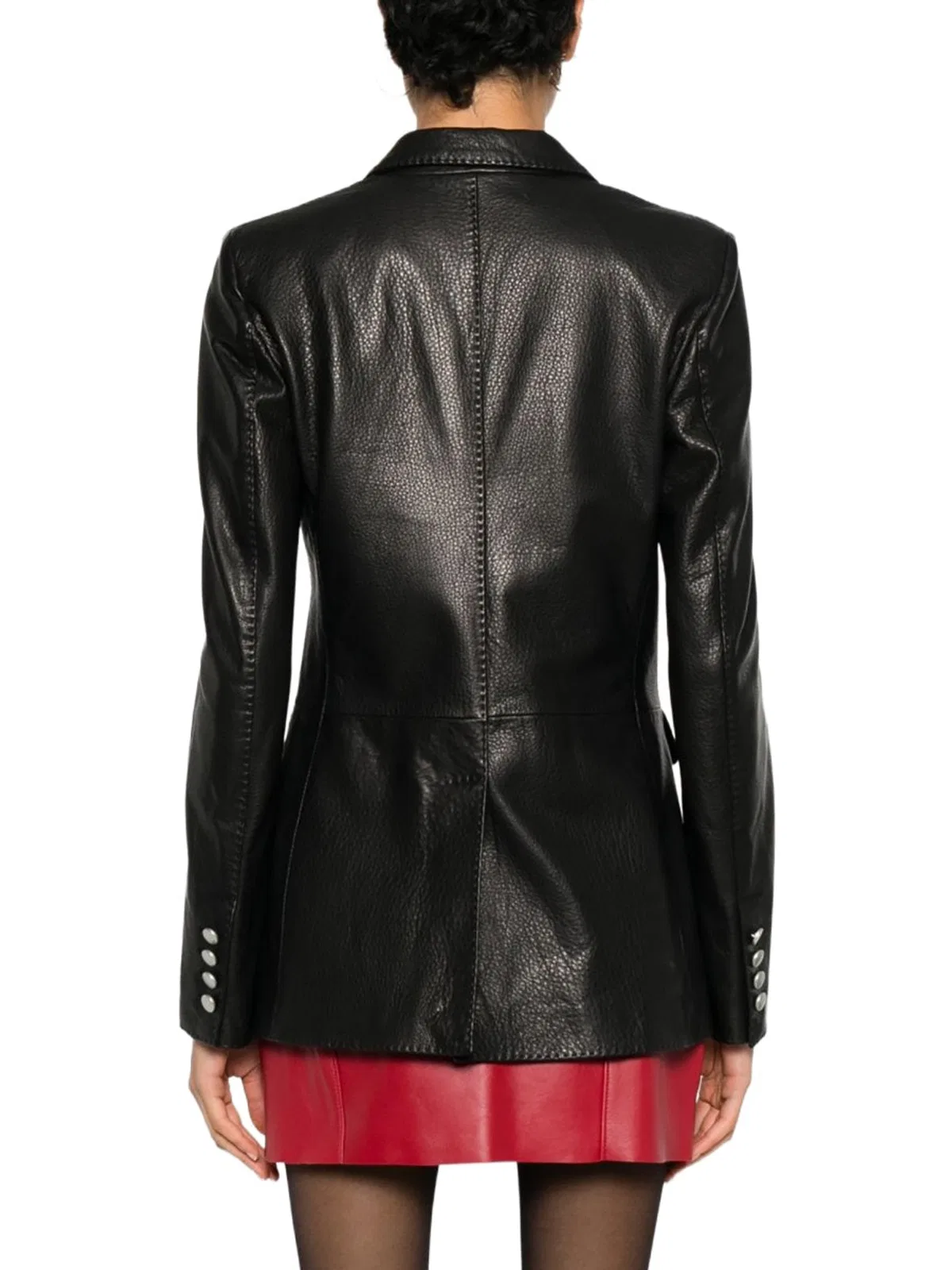 Tagliatore Black Lamb Leather Jacket
