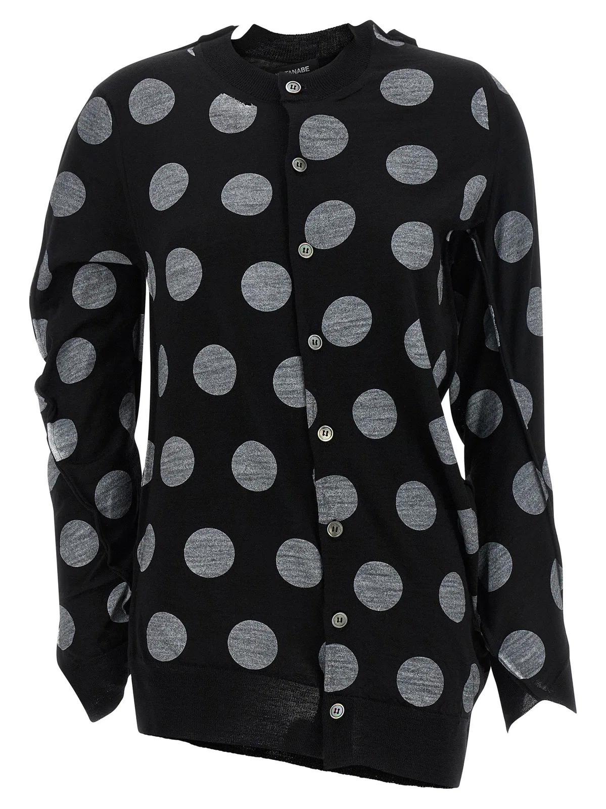 Junya Watanabe Polka Dot Maxi Cardigan