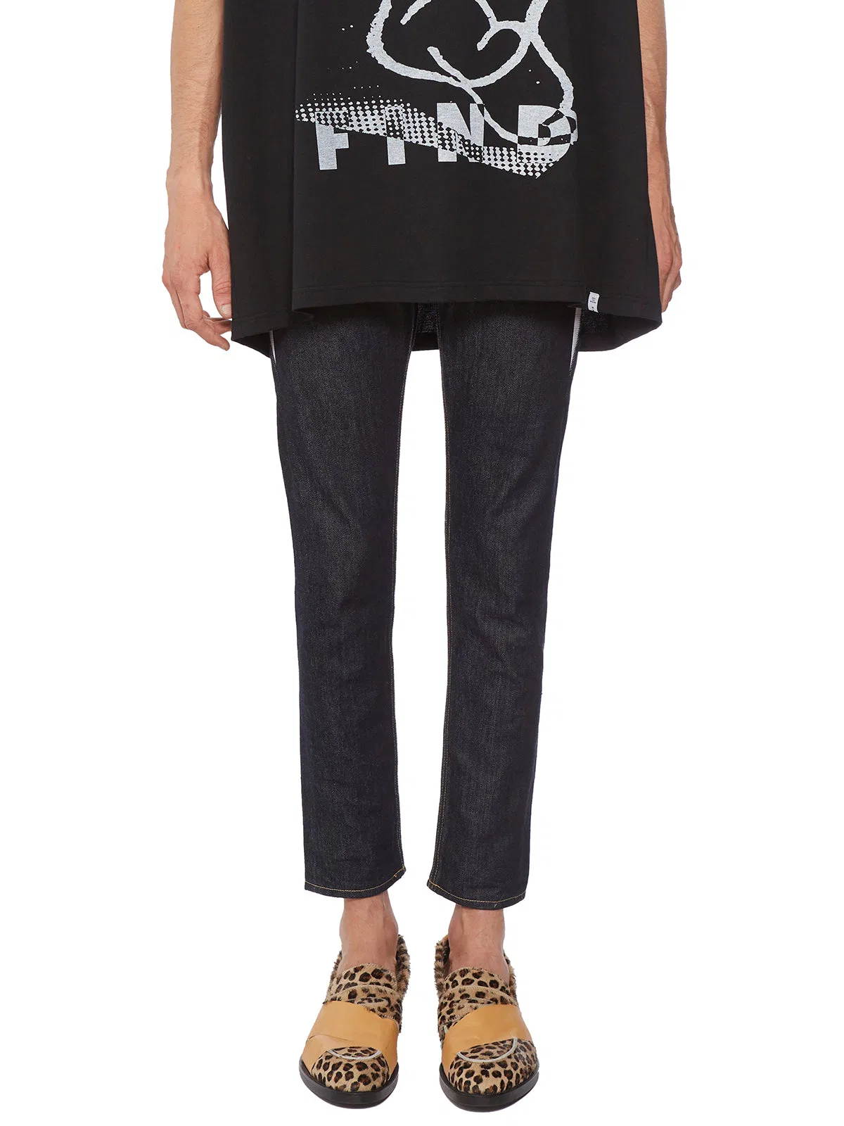 Facetasm Jeans With Coloured Sideband