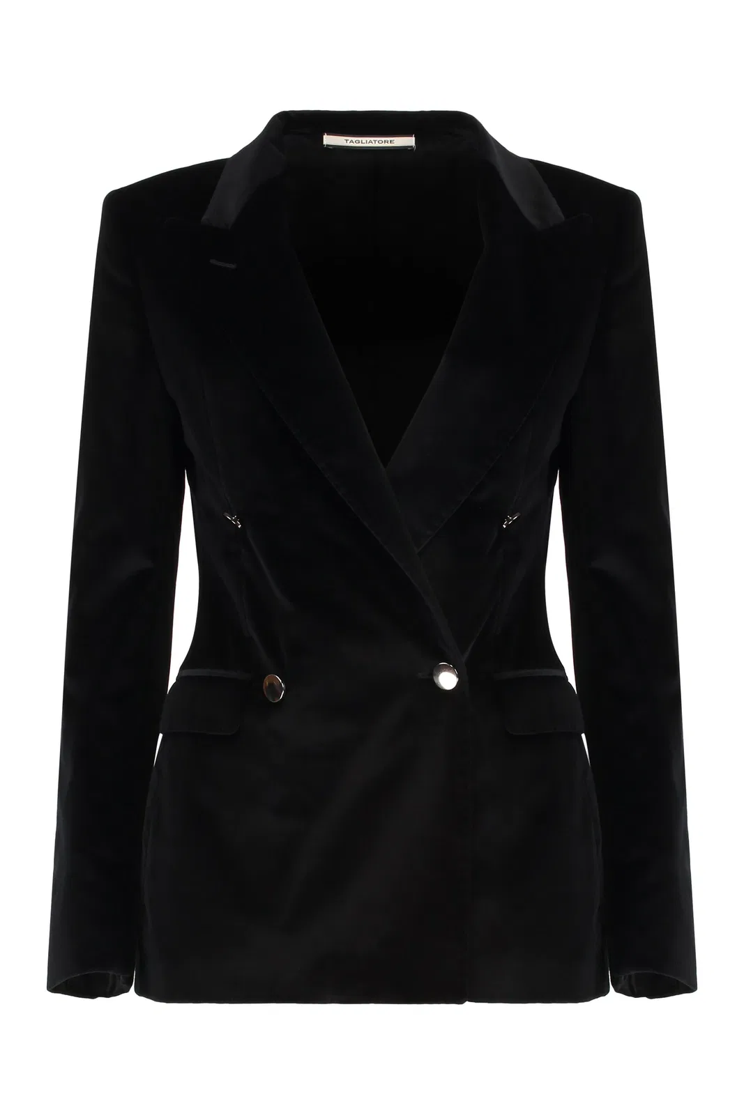 0205 Tagliatore Double-Breasted Velvet Jacket