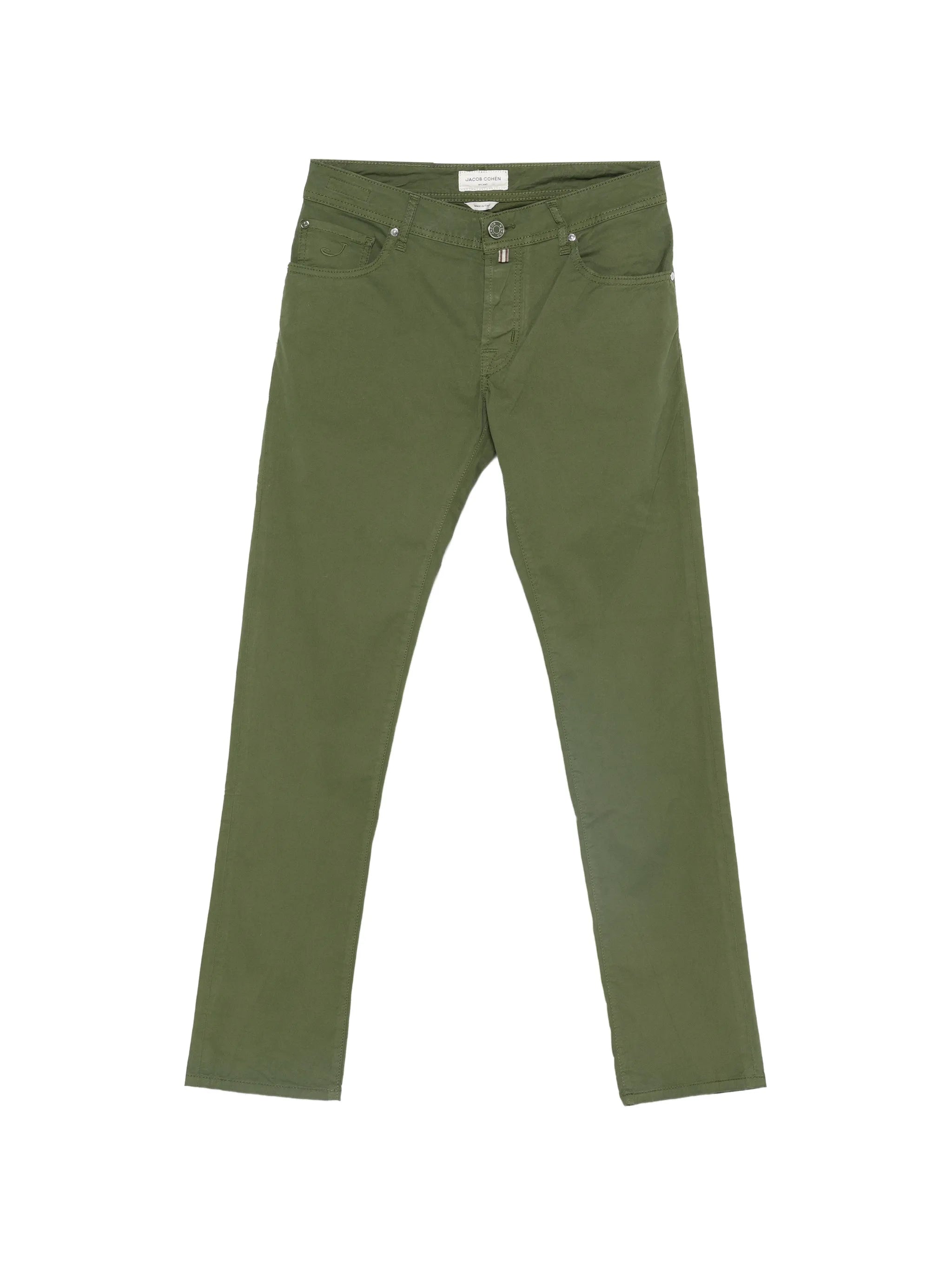 Jacob Cohen Green Cotton Slim Fit Nick